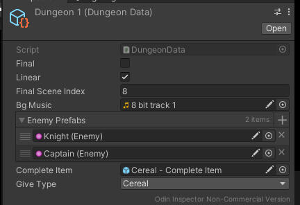 Dungeon 1 Configuration